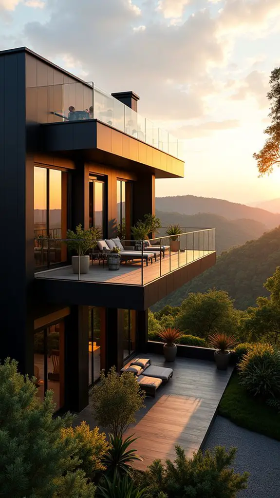 dramatic black exterior backdrop