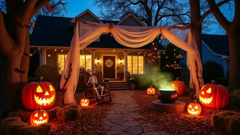 dramatic halloween outdoor decor