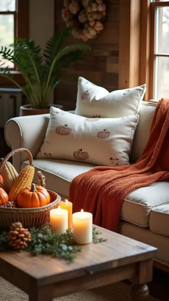 earthy autumn decor accessories