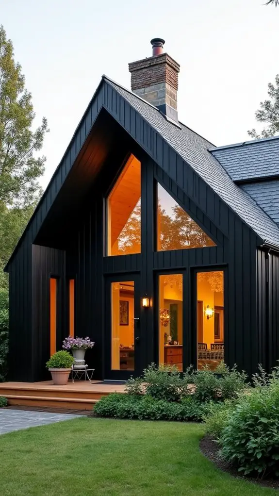 eclectic black and grey design