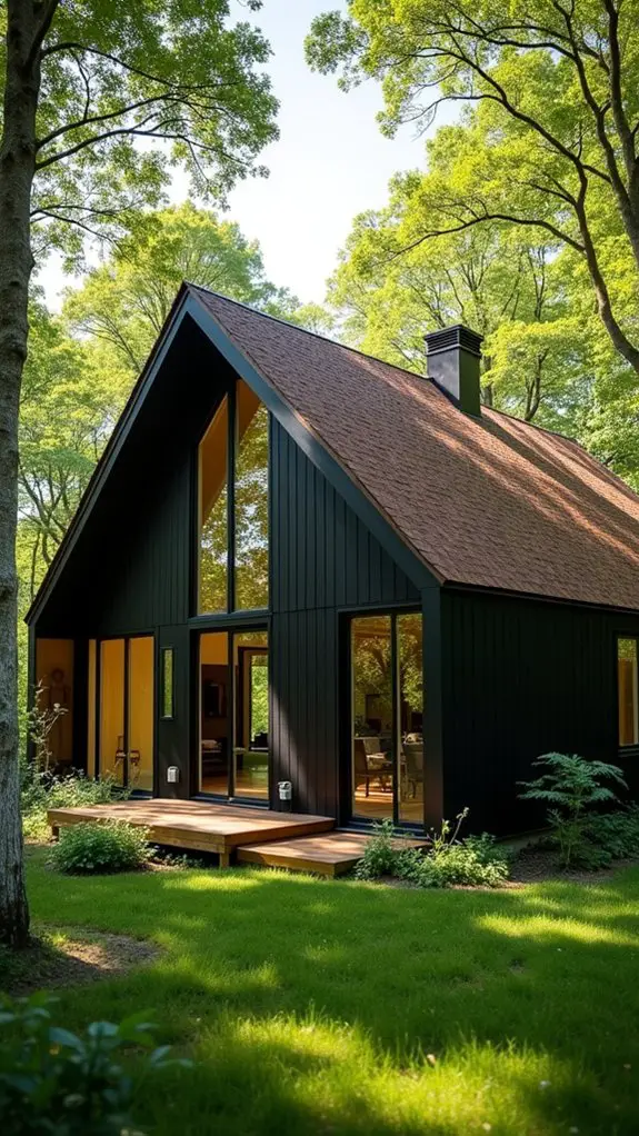 eco friendly black houses