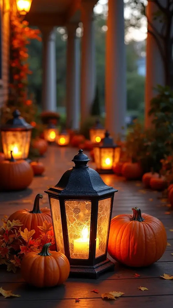 eerie candlelit porch ambiance