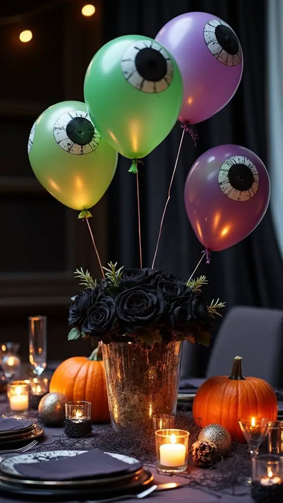 eerie eye balloon decorations