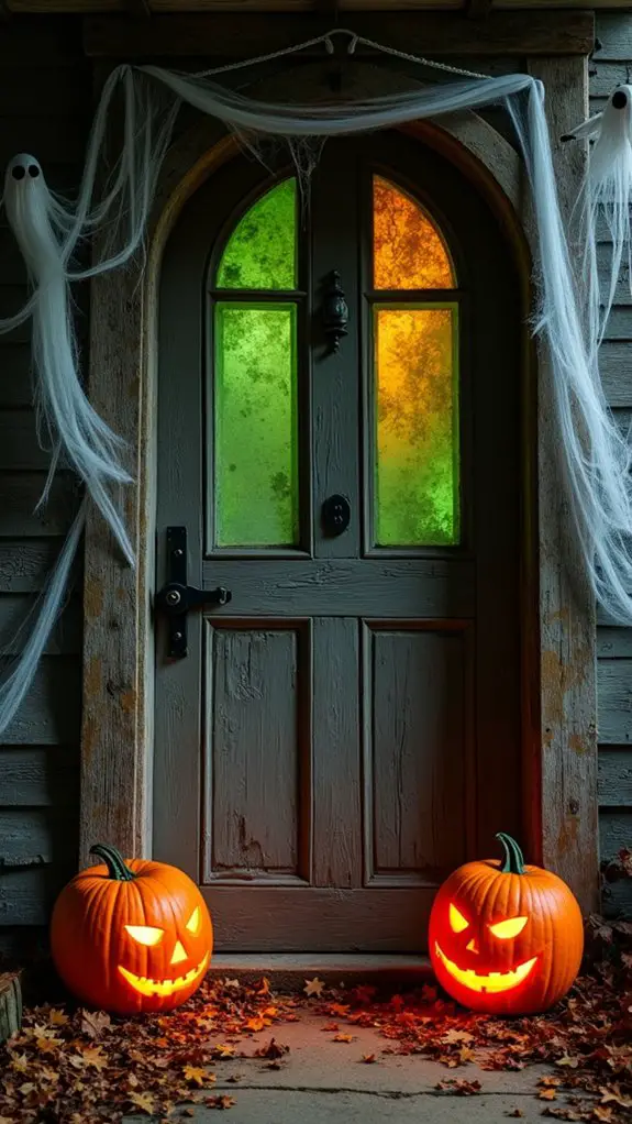 eerie glow of lanterns