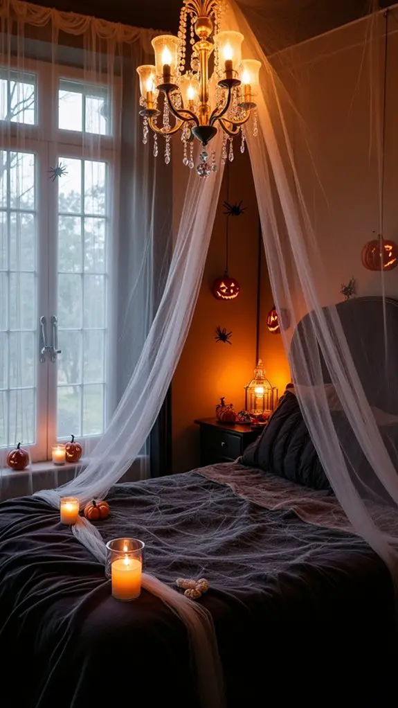 eerie halloween bedroom transformation