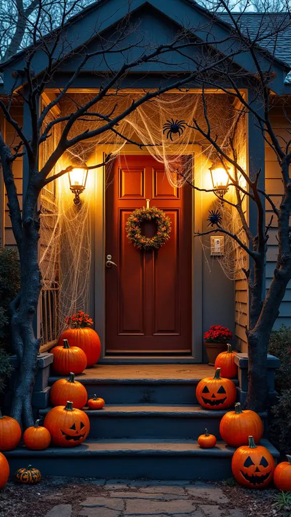 eerie halloween porch decor