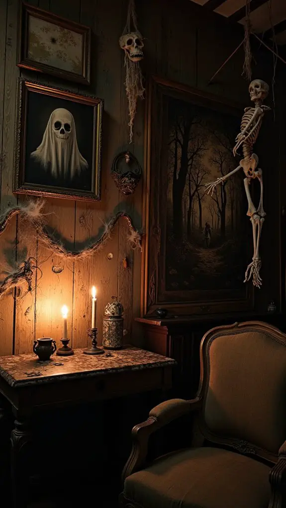 eerie halloween wall decor