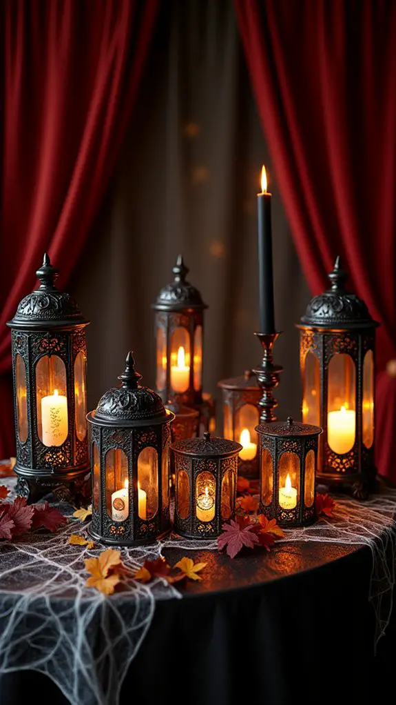 eerie lanterns create ambiance