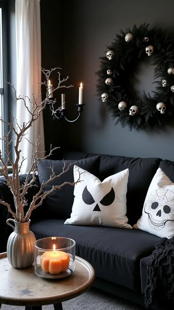 eerie outdoor halloween decor