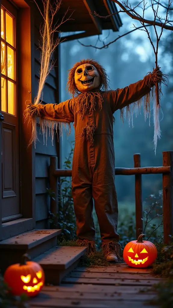 eerie rustic halloween sentinel