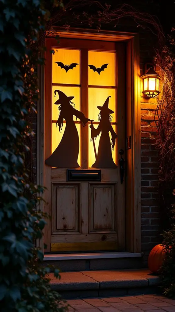 eerie silhouette halloween decor