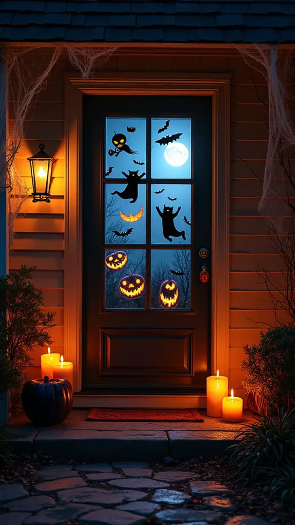 eerie window decorations easily