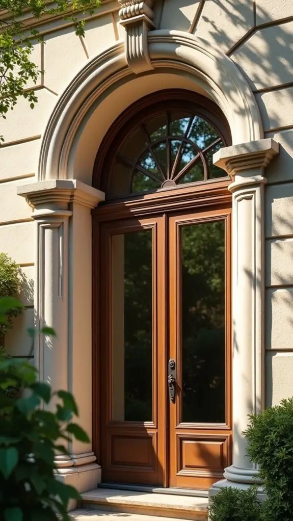 elegant arched pediment design