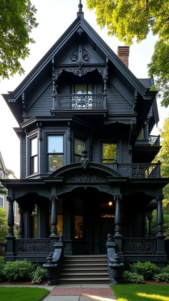 elegant balconies and porches