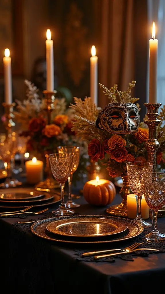 elegant black and gold
