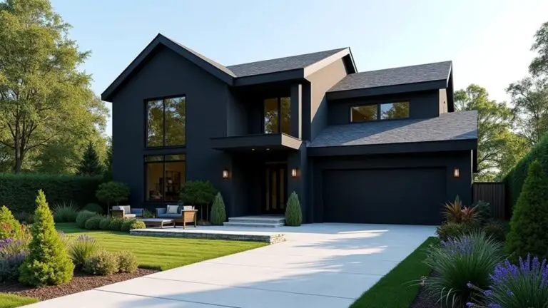 elegant black house design