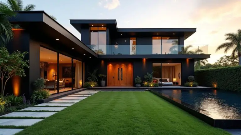 elegant black house exteriors