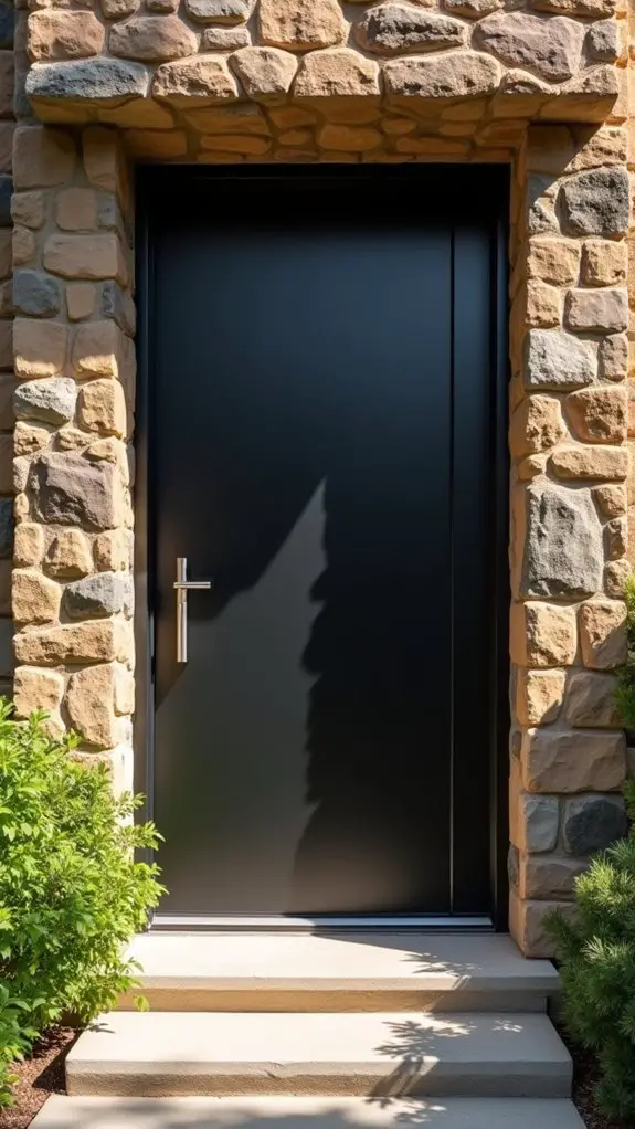 elegant black stone contrast