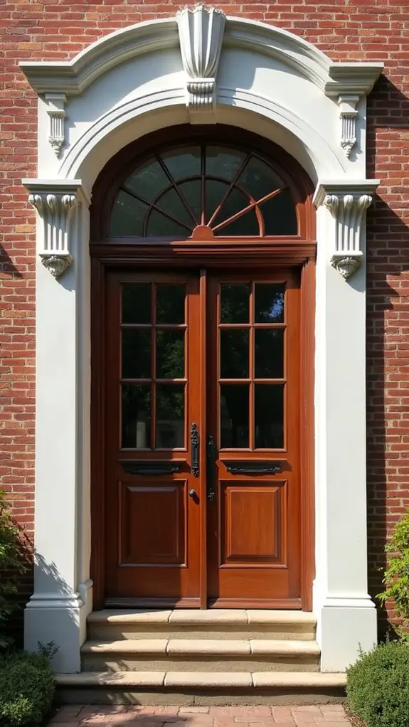 elegant crosshead window accents
