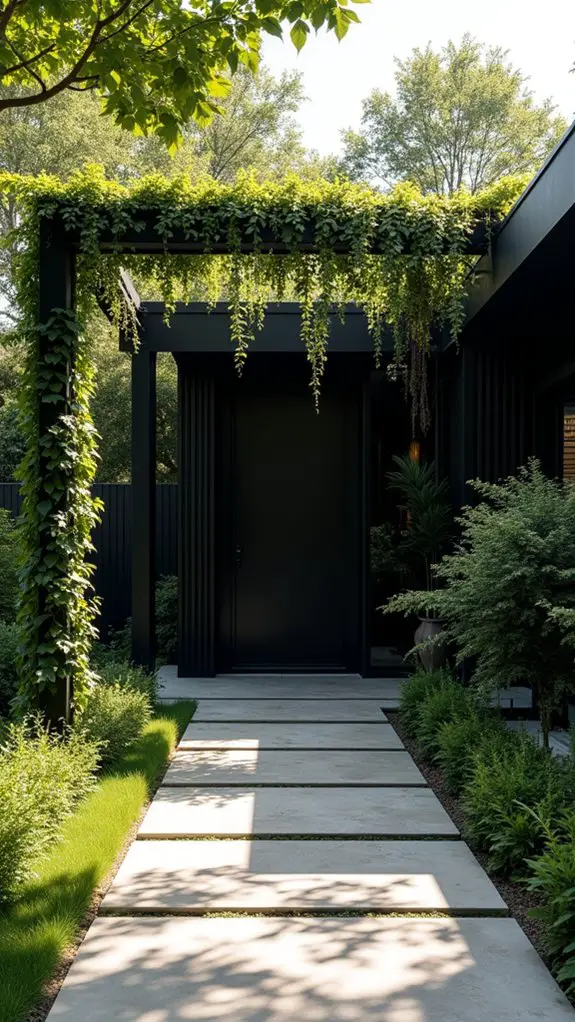 elegant curved pergola design