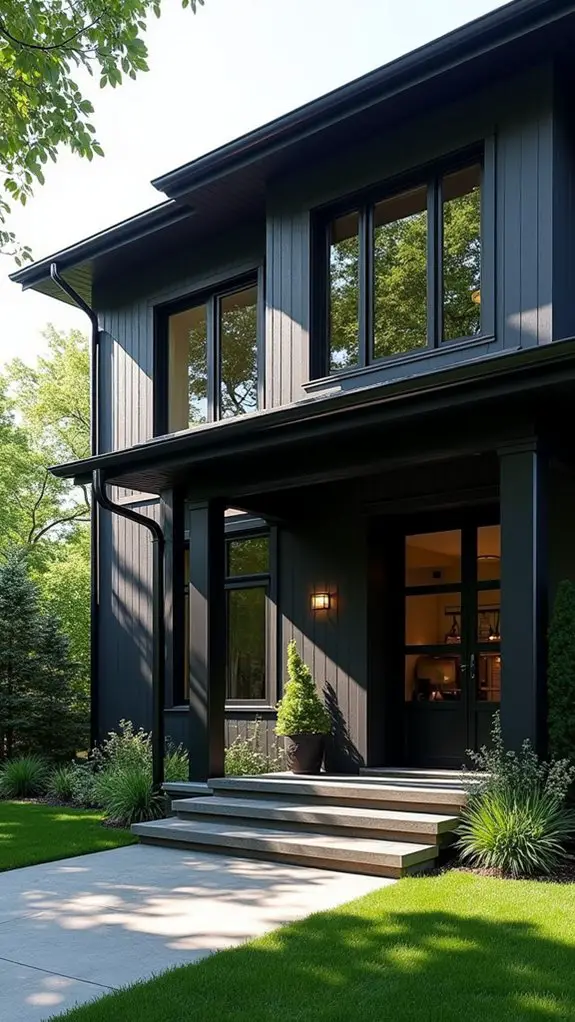 elegant dark slate contrast