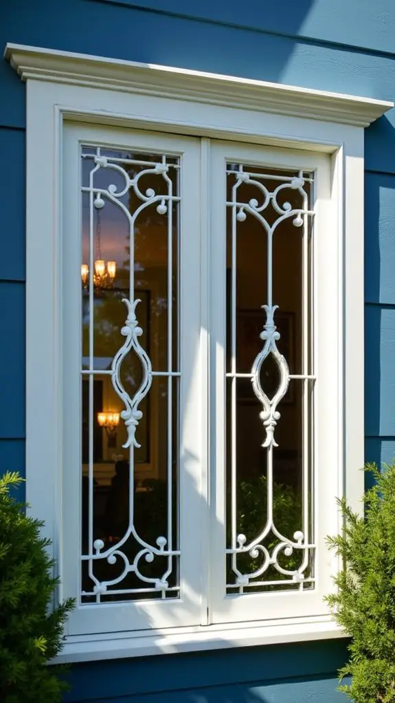 elegant decorative grille windows