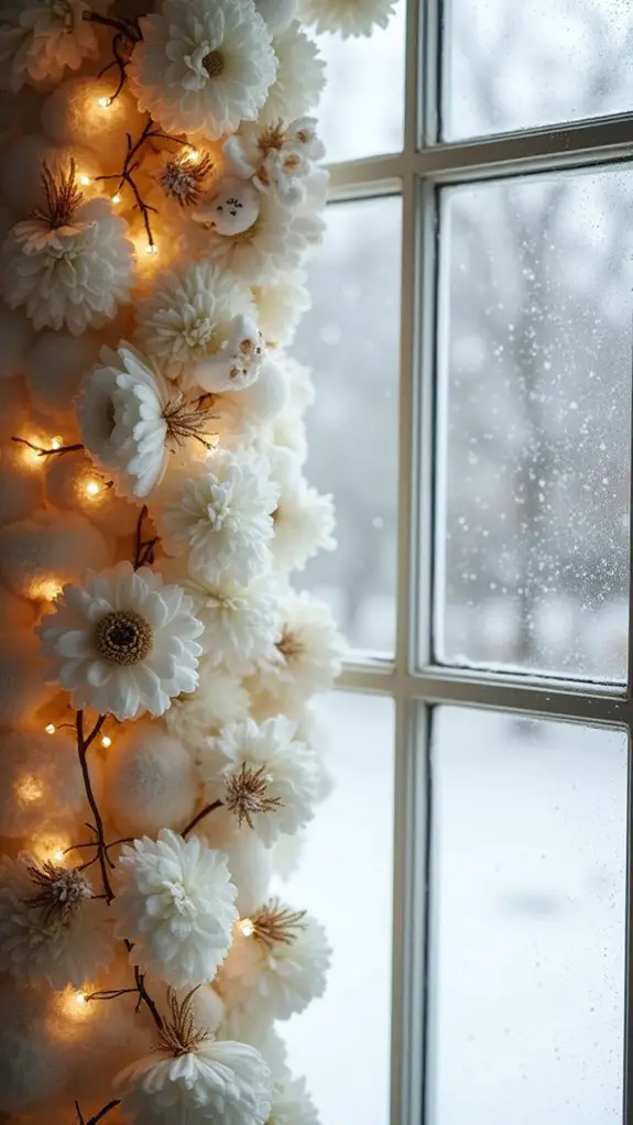 elegant deep green garland