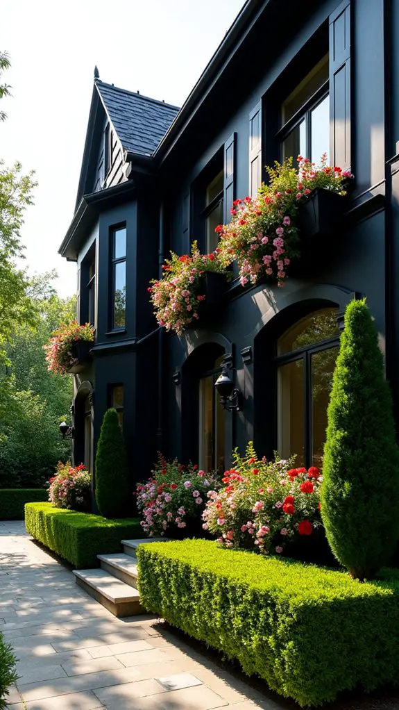 elegant floral accents mansion