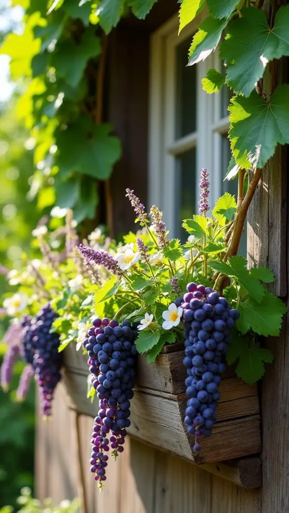 elegant grape vine charm