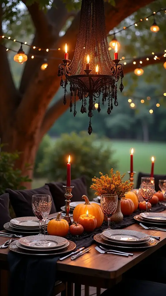 elegant halloween outdoor decor