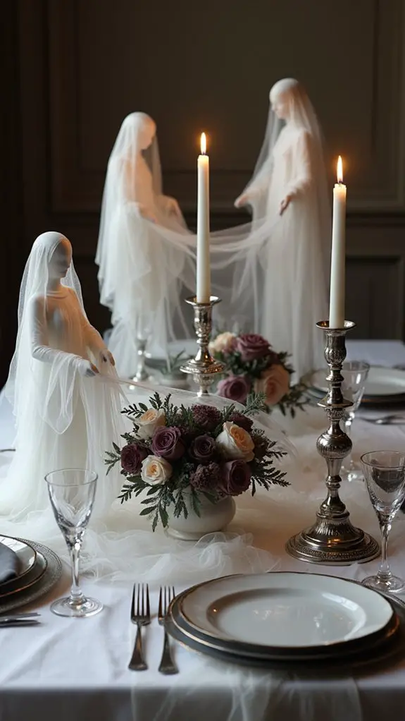 elegant haunted decor silhouettes