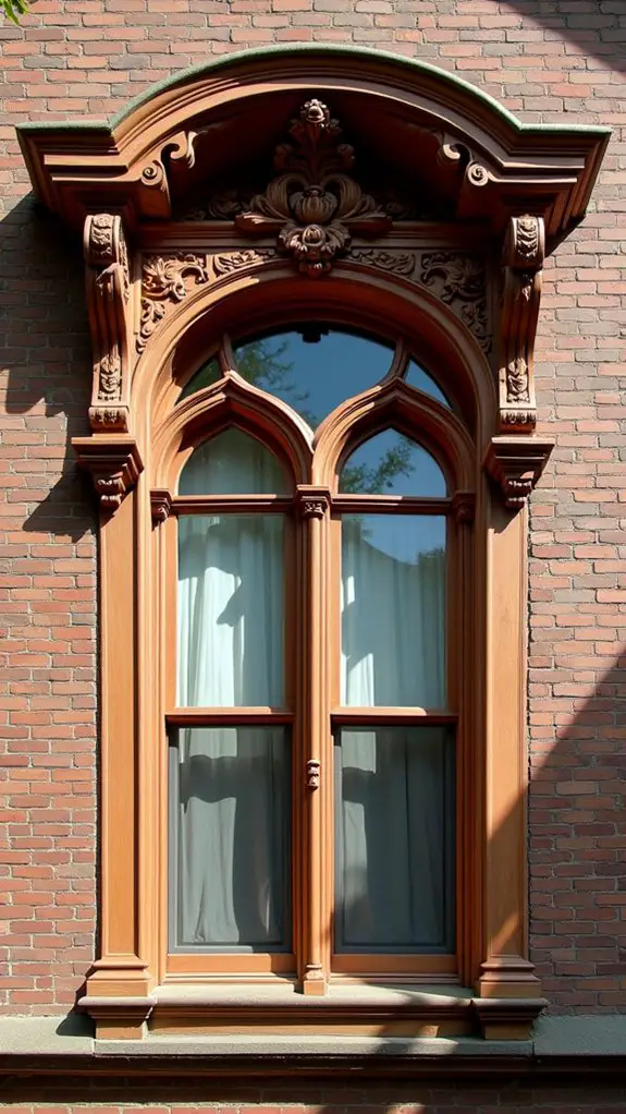 elegant intricate window frames