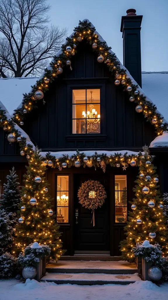 elegant metallic holiday decor