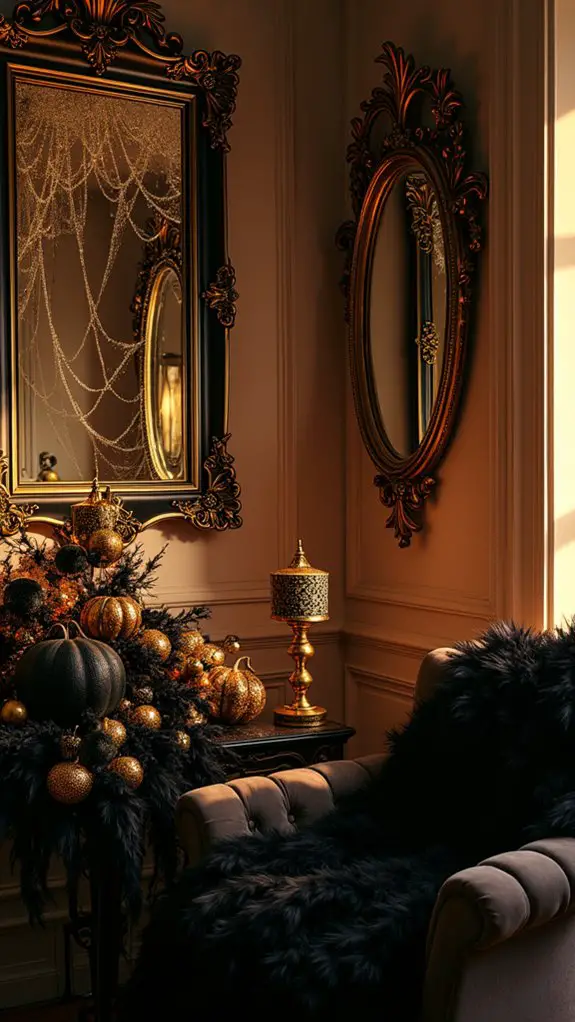 elegant mirrors for halloween