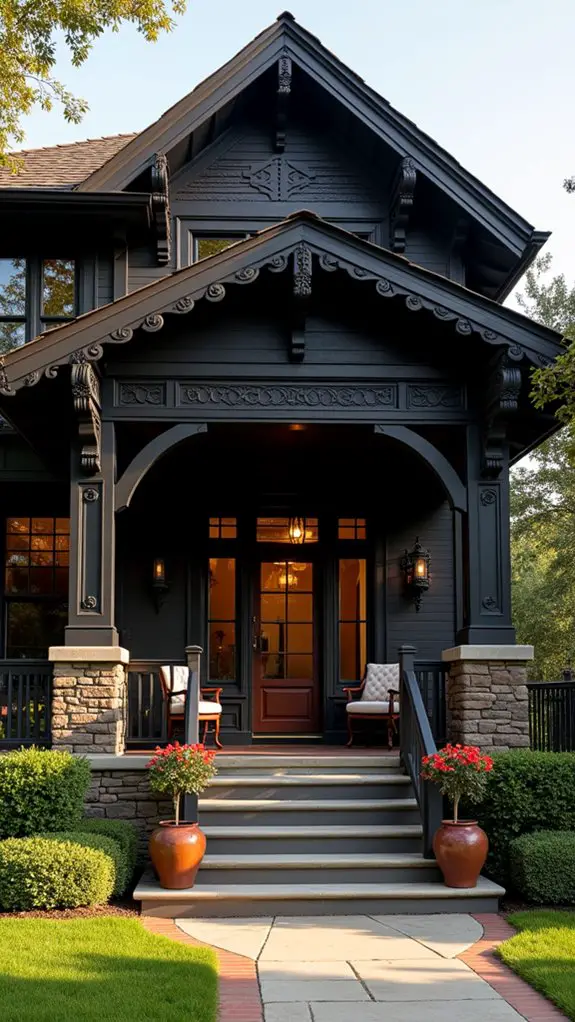 elegant ornate entryway details