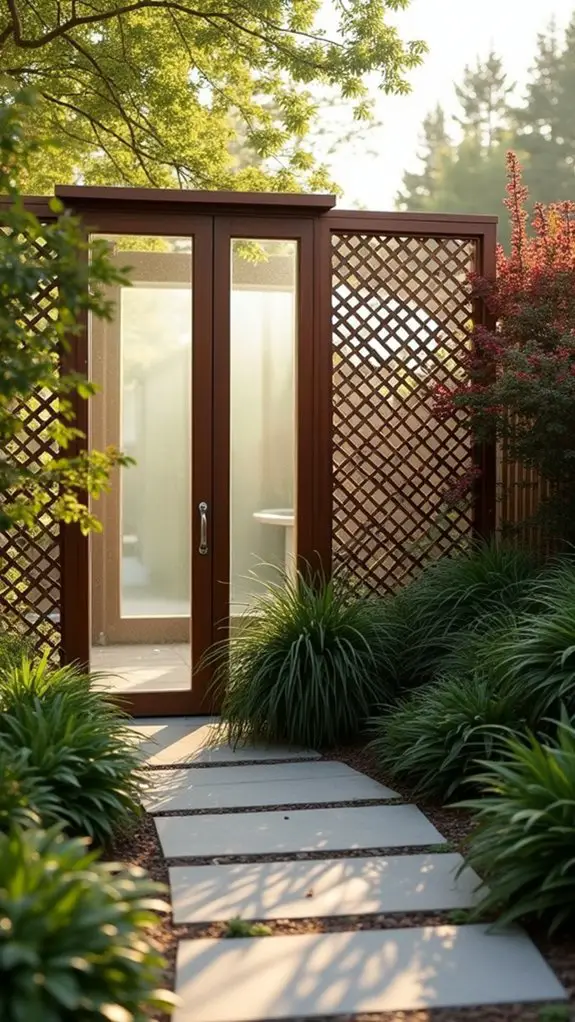 elegant privacy with windows