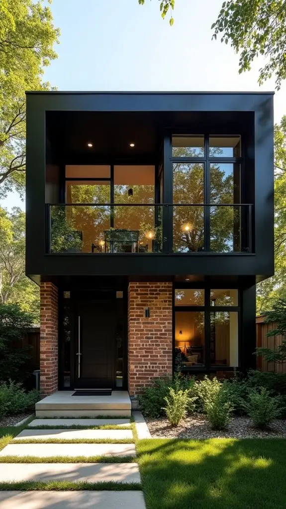 elegant rustic black homes