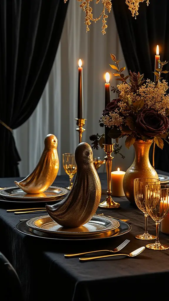 elegant spooky decor accents