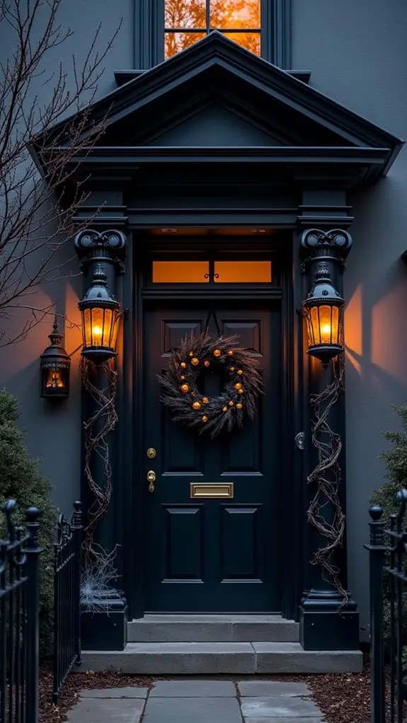 elegant spooky halloween decor