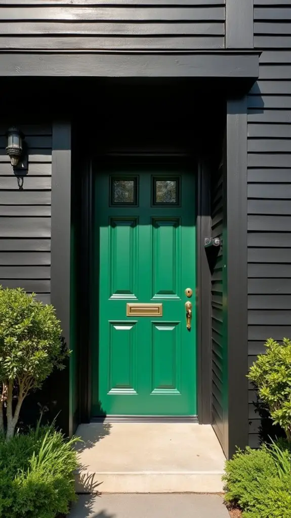elegant timeless black door