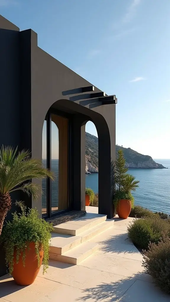elegant villa by sea
