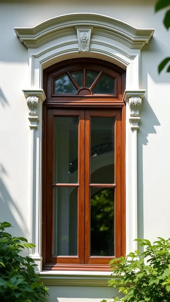 elegant window framing accent