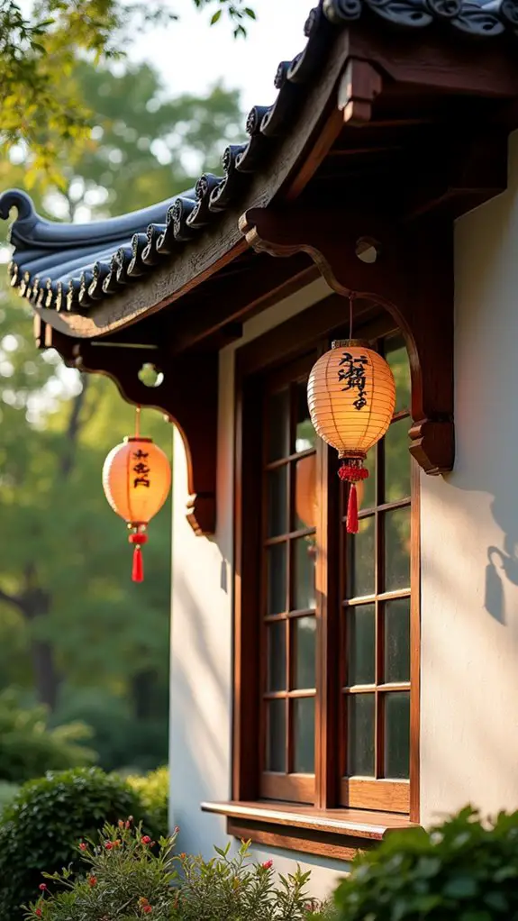 elegant wooden architectural features
