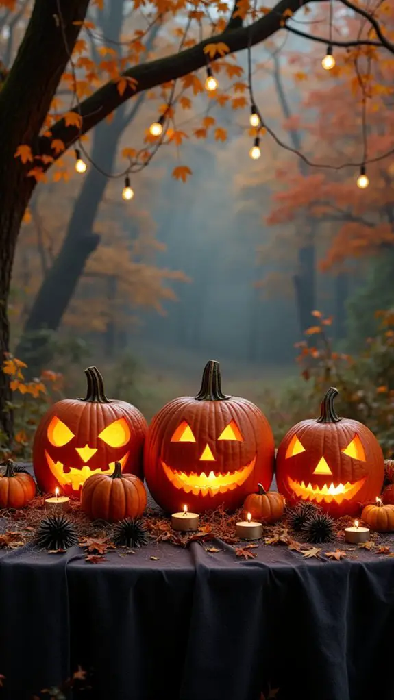 enchanted autumn pumpkin centerpiece