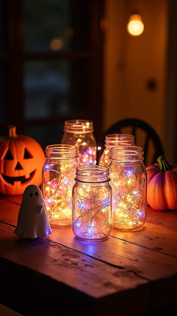 enchanting colorful light jars