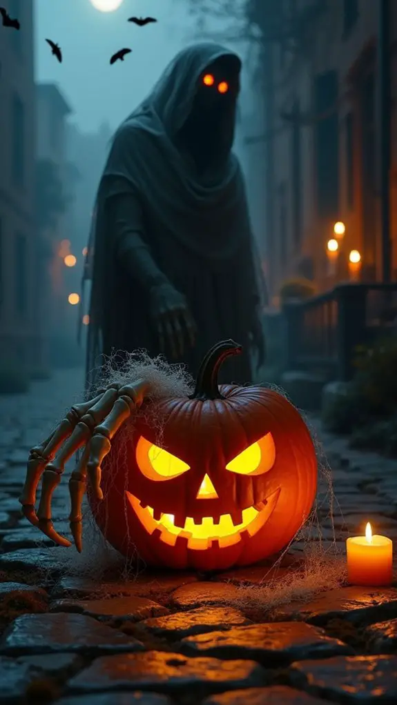 enchanting flickering candle ambiance