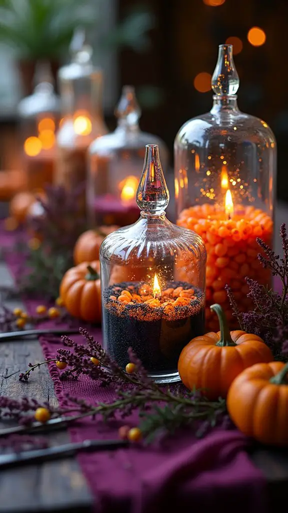 enchanting halloween apothecary display