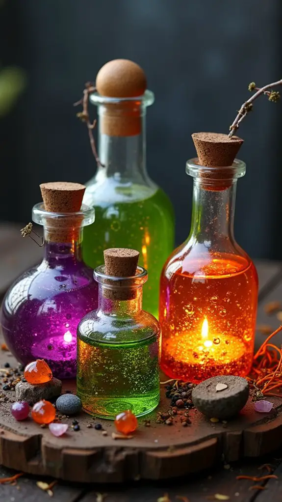 enchanting halloween potion bottles