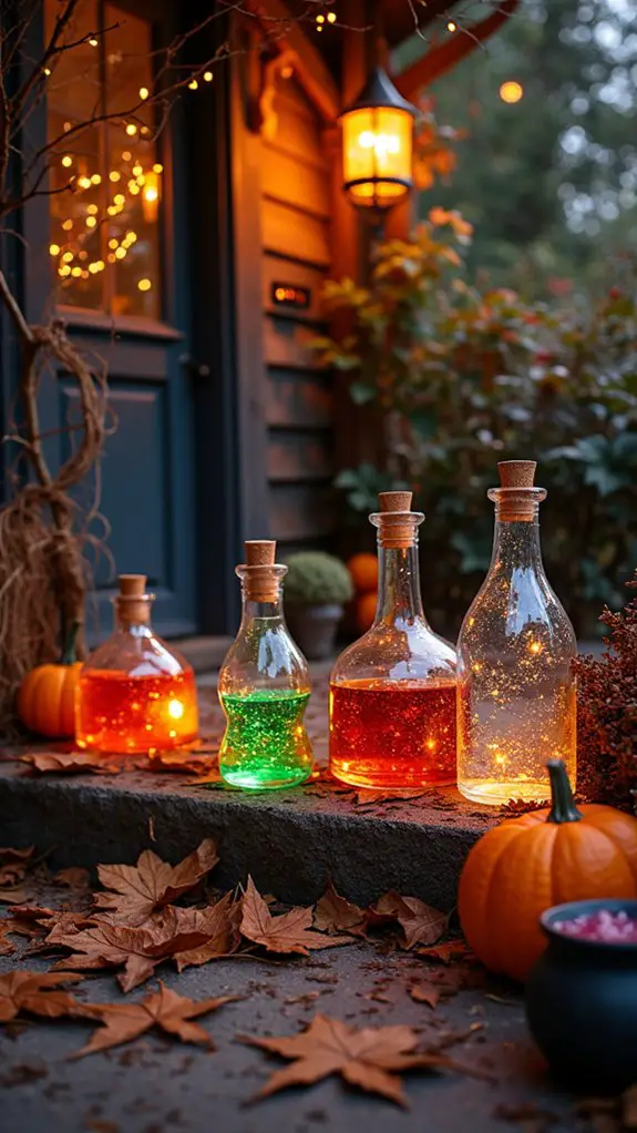enchanting halloween potion display