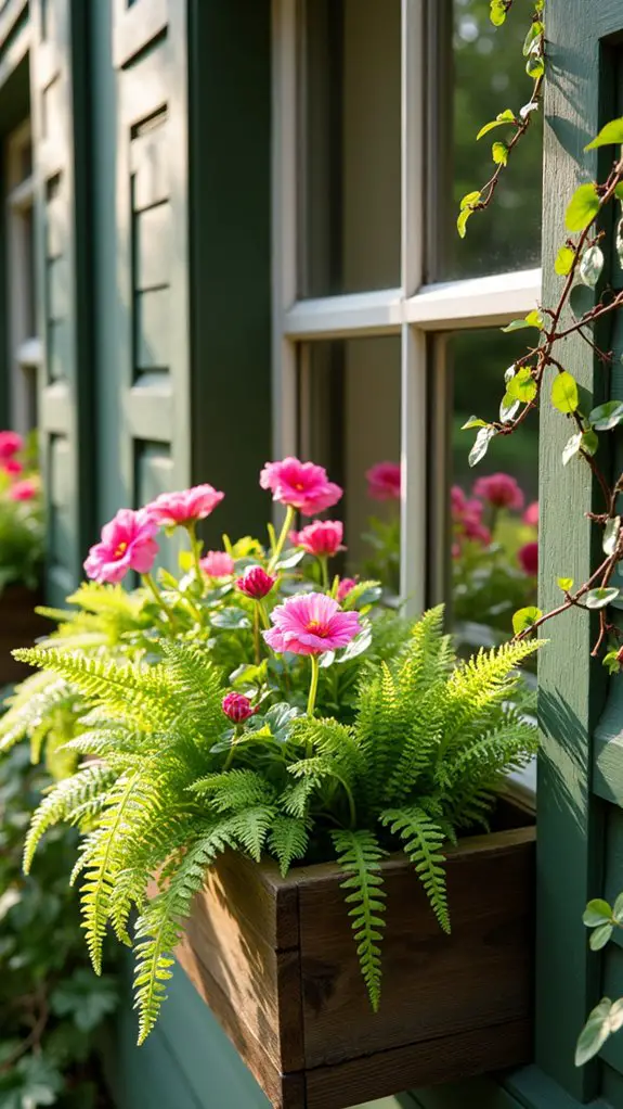 enhance exterior with planters